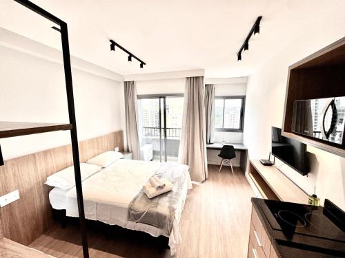 Vila Olimpia Apartment | Studio Novíssimo Vila Olímpia! Af Wifi Academia CoWorking Pet Place! 10min Congonhas!
