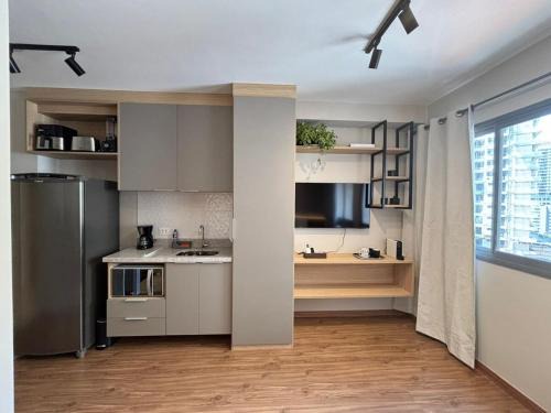 Santo Amaro Apartment | Studio novo e equipado próximo ao metrô e Consulado Americano