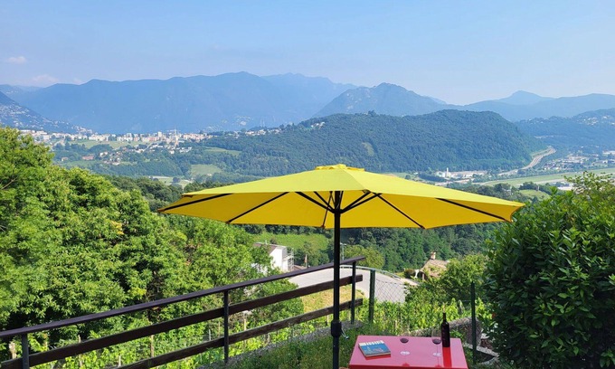 Bosco Luganese House | Stunning private villa for 5 people with WIFI, TV, patio and pets allowed