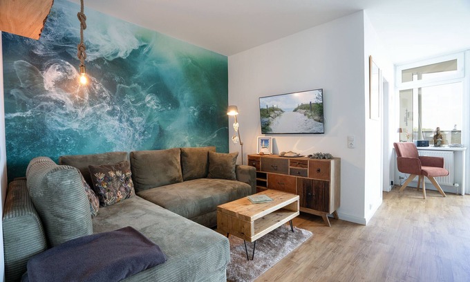 Pelzerhaken Apartment | Stylish 2-room apartment with sea view, balcony, sauna and pool