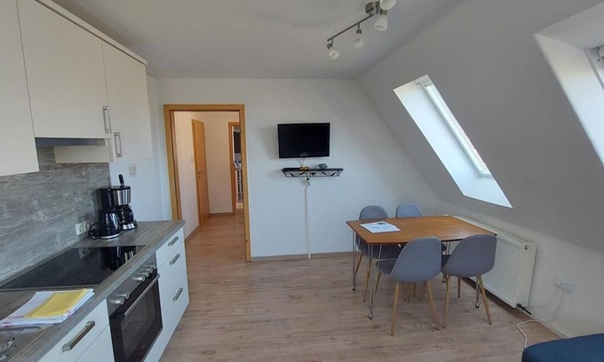 Baltrum Apartment | Sunny island apartment with balcony and close to the beach, 2 bed.