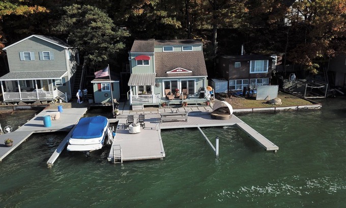 Hammondsport House | SunRae Hideaway-Lake home, steps to the water on Keuka's east side!