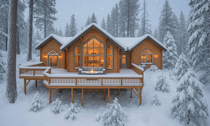 Shaver Lake Cabin | Sunset Mountain ~ Hot Tub, Fire Table, Epic Views