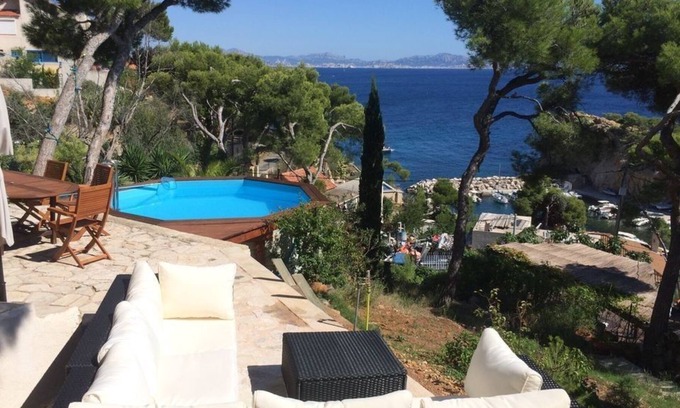 Ensues-la-Redonne House | T3 apartment in villa with exceptional sea view
