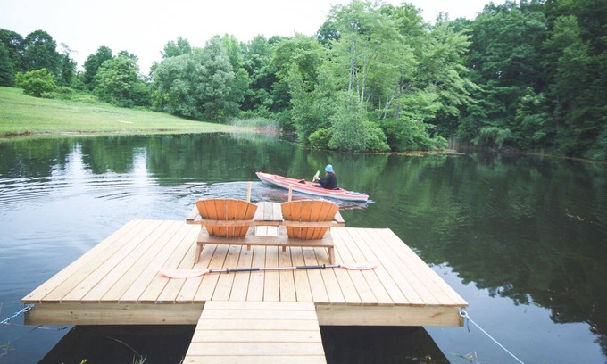 Red Hook RV Rental | Tentrr Signature Site - Vista Valley Pond Campsite 1