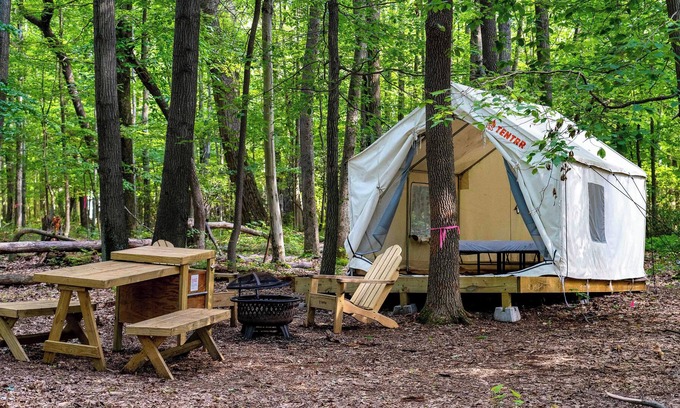 Gans RV Rental | Tentrr State Park Site - WV Coopers Rock State Park - Site I - Single Camp