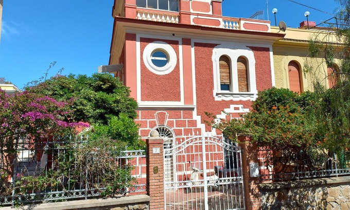 Santa Marinella House | Terrace on two levels, with beautiful panoramic sea view
