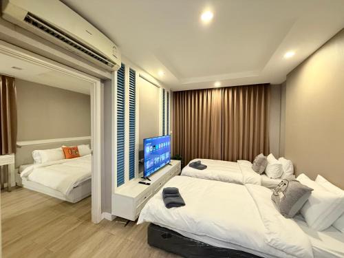 Saen Suk Apartment | The Blu X 2 beds Family grand suite 50 sqm