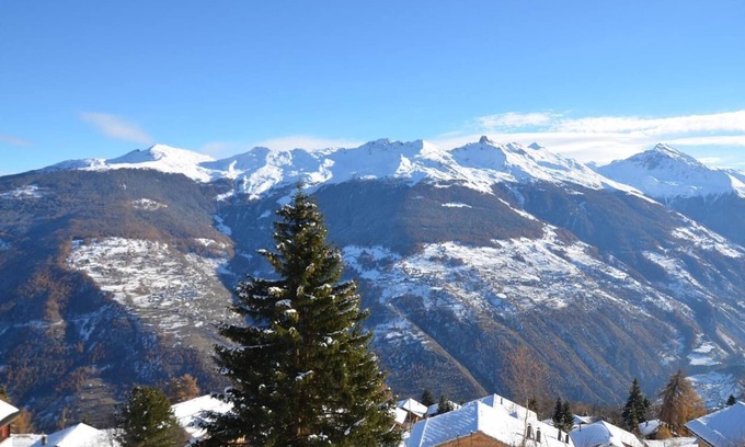 Vex Apartment | The building Le Belvedere is the first one entering Les Collons 1800. 900 meters from the ski-lift T