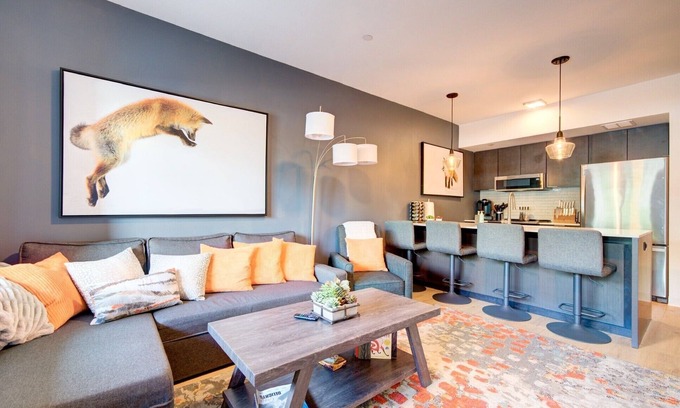 Bozeman Condo | The Fox Den in Downtown Bozeman with Mountain Views, Large Private Deck