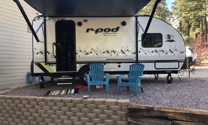 Kachina Village House | The Glamping Rpod in the Pines - Pet Friendly!