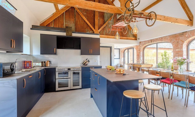 Huntley Cottage | The Go Cart Barn is totally unique, inside and out with a sprinkling of retro cool.