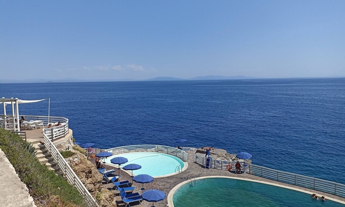 Capo D'arco Apartment | "The Great Terrace" with Sea View, Elba Island Exclusive Resort, Swimming Pools
