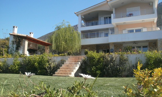 Skroponeria Apartment | The house is situated on the beach and it is only 1 minute walk .