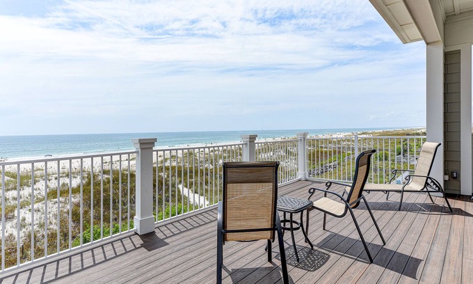 St. Augustine Beach House | The View | Luxury Home - Pool, Hot Tub, Elevator + Steps to the Beach!