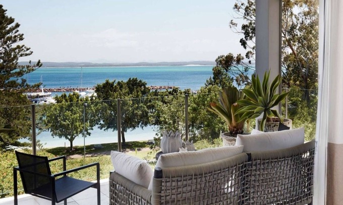 Nelson Bay Apartment | The Waterview, 2 76 Magnus St - complete style, comfort, luxury and spectacular waterviews