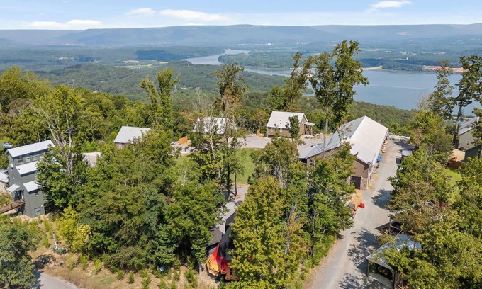 South Pittsburg Cabin | This is IT Cabin with a hot tub, fire pit, & indoor pool!