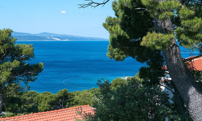 Brela Apartment | Three bedroom apartment with terrace and sea view Brela, Makarska (A-2717-b)