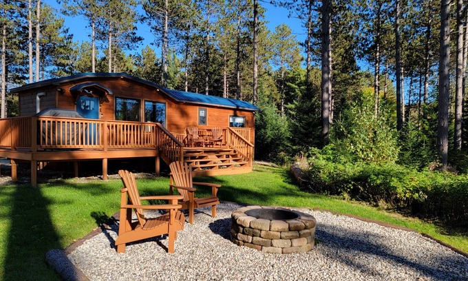Malone Cabin | Tiny Country Cabin w/ private deck & firepit -- 5 min to Titus Ski!!