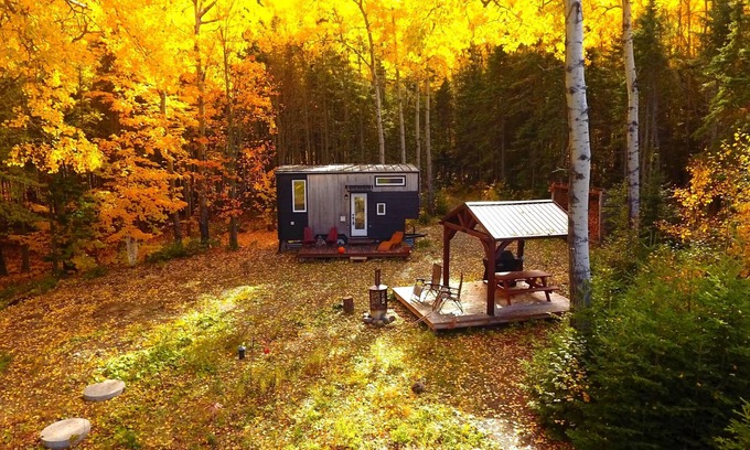Saint-Simon Ski Chalet | Tiny House, Entre mer et Montagne with hot tube and acces St-Laurence river
