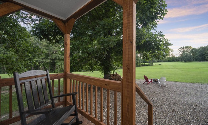 Golden House | Tiny House on 27 acres in Broken Bow!