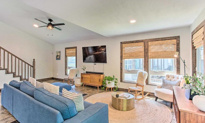 Tool House | Tool Waterfront Home with Hot Tub and Fire Pit!