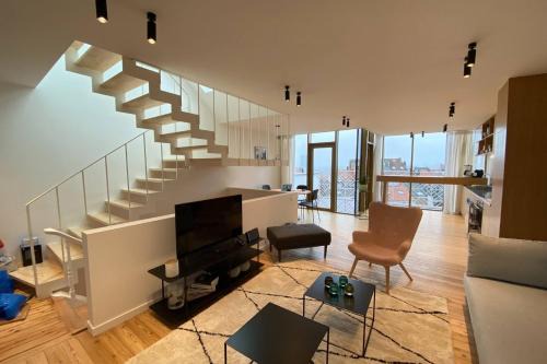 Sint-Gillis Apartment | Top Floor New Duplex Stunning View In Trendy St Gilles