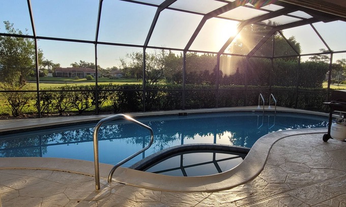 Lely Golf Estates House | Tranquil Home with Private Pool with Golf Course view in Lely Area