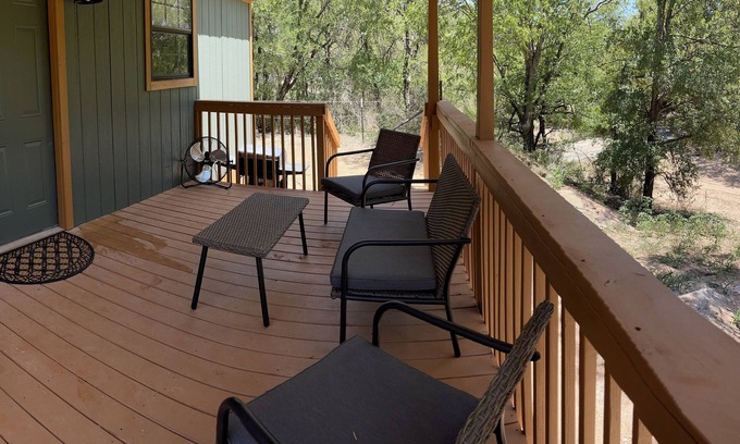 Marble Falls Cottage | Traveler Creek Inn nestled in the woods