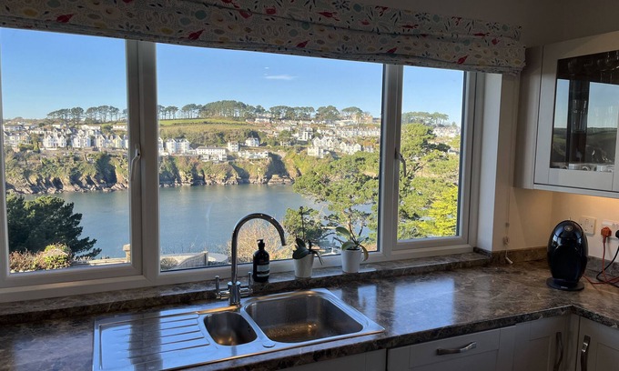 Polruan Cottage | Trebarfoote, sea and river views across to Fowey