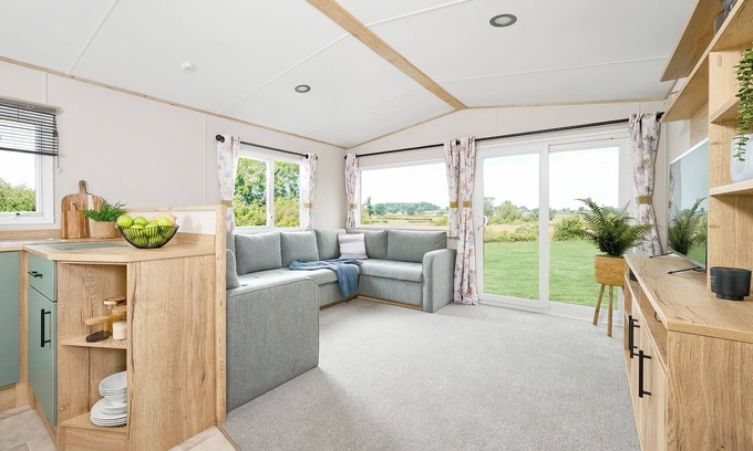 Aberystwyth House | Two bedroom caravan, sleeping four people, perfect for relaxing by the coast.