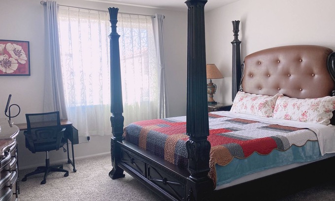 Riverside House | Two Bedrooms On The First Floor : Big Master Room With Separate Bathroom