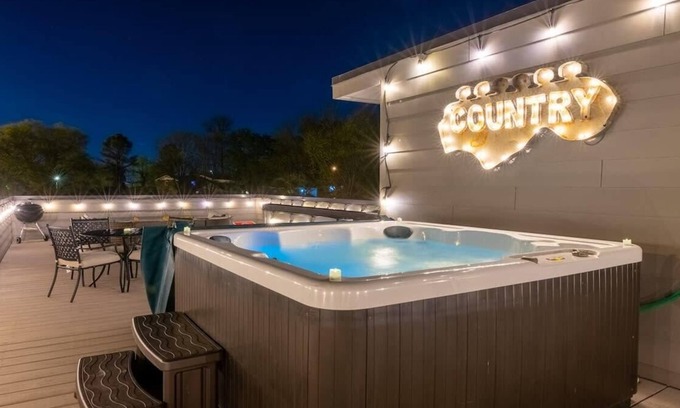 Berry Hill House | Two Brand New Luxury Homes! Rooftop + Hot Tubs!