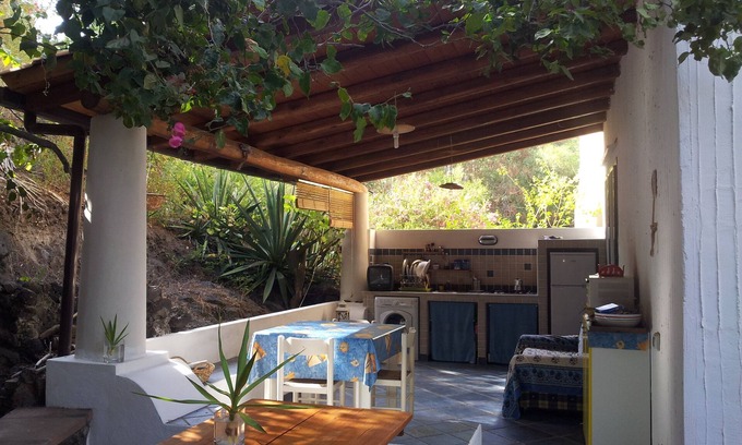 Vulcanello Apartment | Typical Aeloian house with garden, Vulcano, Aeolian Islands