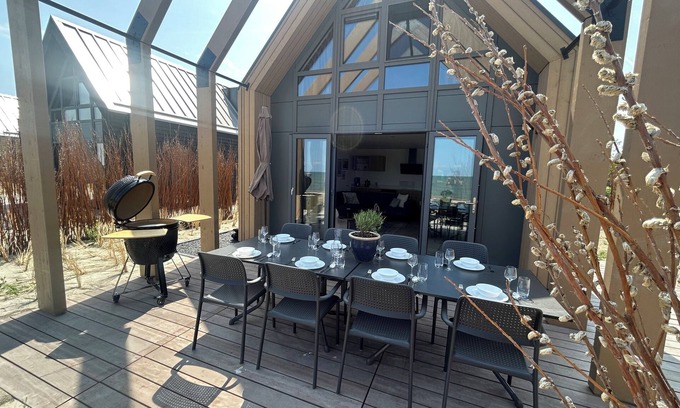 Enkhuizen Villa | Unique, totally new Beach villa for 8 p. directly at the IJsselmeer, Enkhuizen