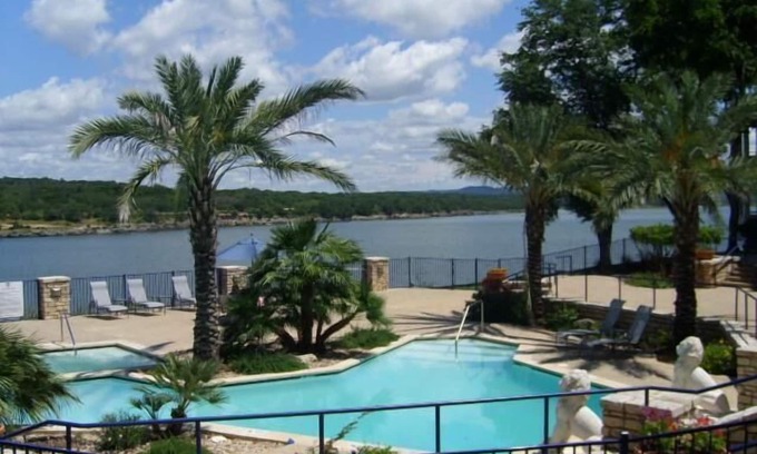 Lago Vista Condo | UNIT 1101 WATER VIEW OF MAIN LAKE AND BEAUTIFUL NORTH POOL