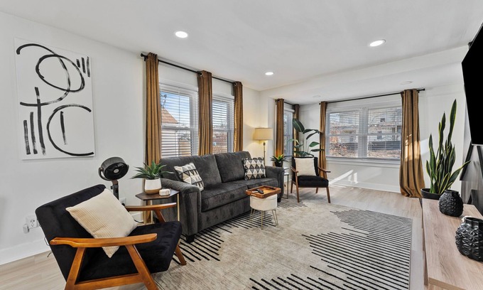 Northeast House | Unwind in our bold + stylish 4BR, 2BA DC gem!