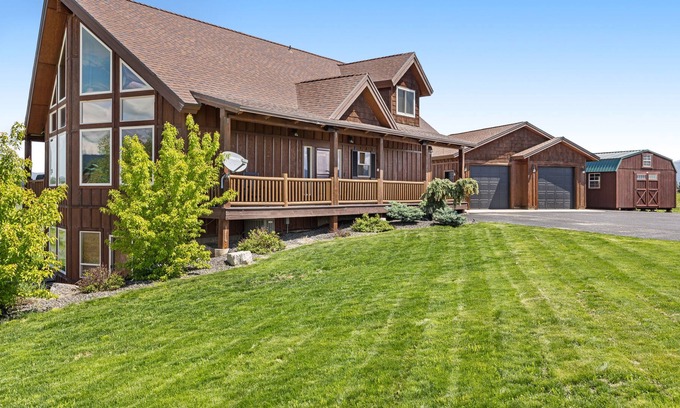 Brookdale Meadows House | Updated, mountain-view retreat with private hot tub, game room, deck & firepit