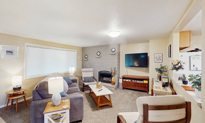 Friendly House | Upper level of duplex with large deck, mountain view - dog friendly