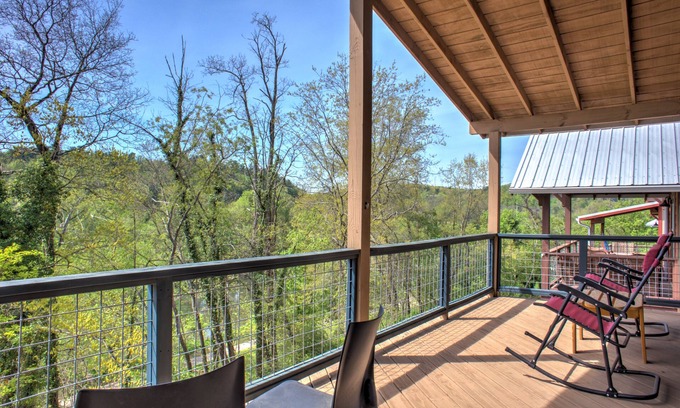 Asheville Cottage | Upstream Cottage | Near Downtown Asheville and Trails | Hot Tub and Balcony
