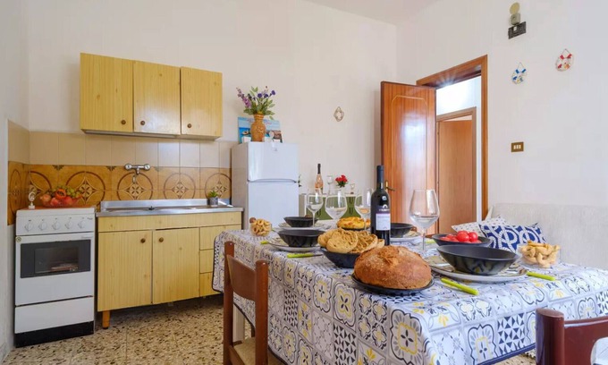 Torre Specchia Ruggeri House | Vacation Home in Torre Specchia Ruggeri with 2 bedrooms sleeps 8