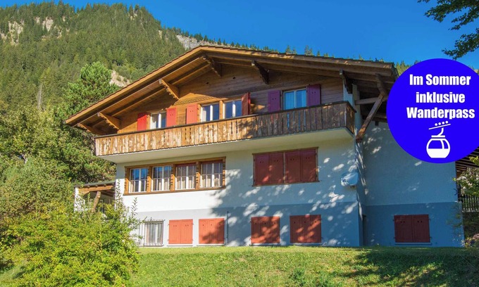 Adelboden Apartment | Vacation apartment, close to the center, with a magnificent view of the mountains.