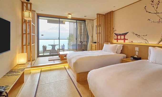 Oishi Hotel | View of Mt Fuji Standard JapaneseWestern Room Openair bath and balcony included Room only/Minamitsuru-gun Yamanashi
