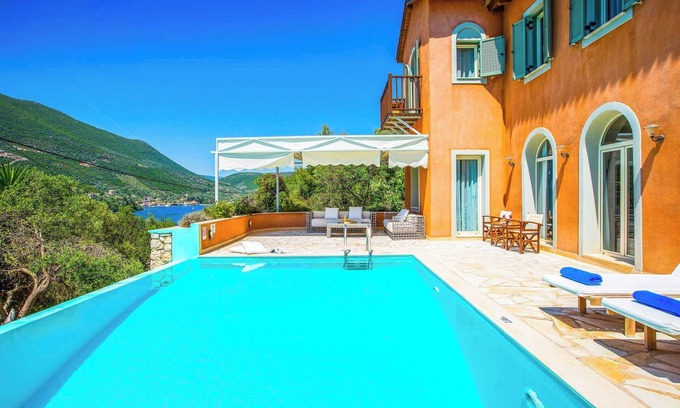 Sivota Villa | Villa Agapi - Beautiful Sea Views, Private Pool, Jetty & Lovely Peaceful Terrace