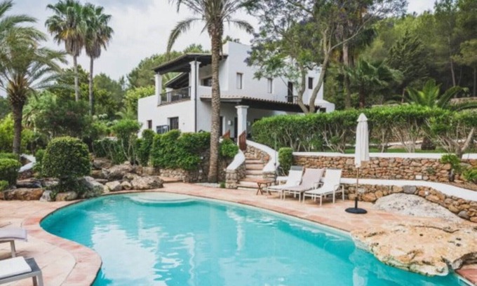 Santa Eulalia del Rio Villa | Villa "Can Blay" with Pool, Air Conditioning, Terraces, Mountain & Sea View