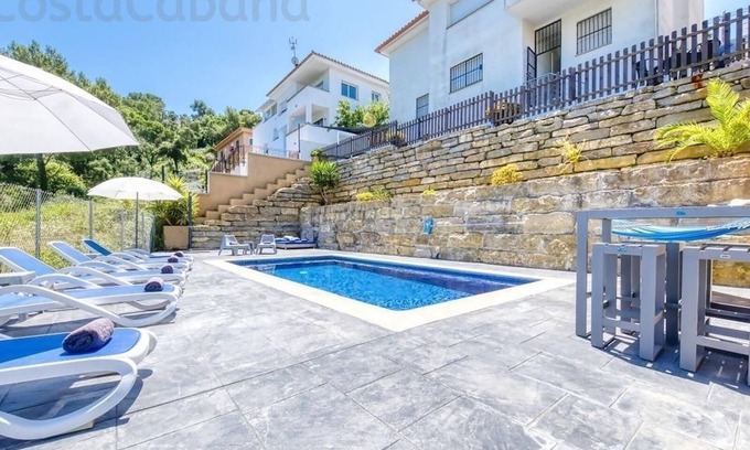 Blanes Villa | Villa "Costacabana - Fransisca" with Mountain View, Private Pool & Wi-Fi