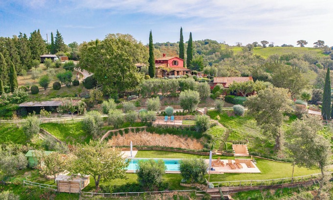 Pancole House | Villa for max 6 with incredible sea view in the wilderness of Maremma country