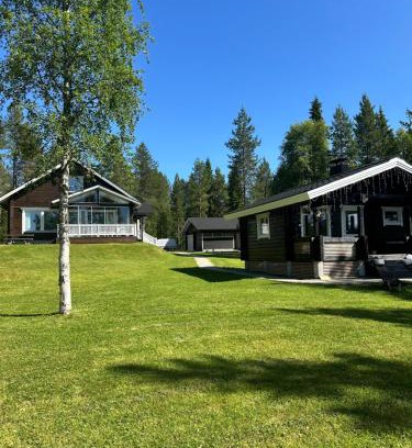 Jormua Ski Chalet | Villa Ihanus 100 m2 ja rantasauna järven rannalla