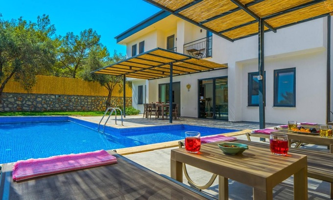 Patara Villa | Villa in Kas with Pool, Jacuzzi, Garden and Porch