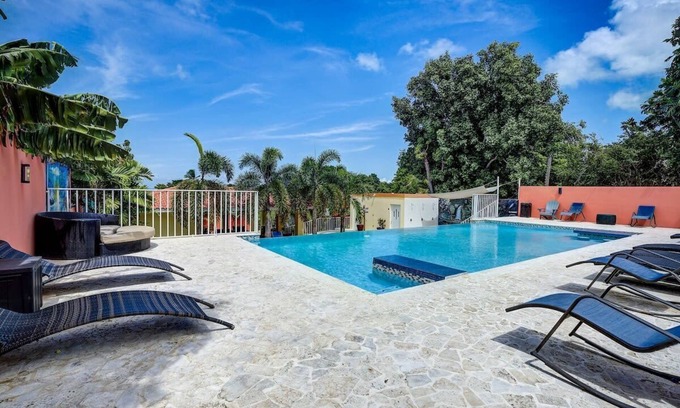 Playa Fortuna House | Villa Jardin - Infinity Pool and Backyard Oasis